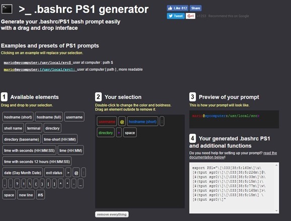 coloured prompt generator
