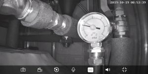 Q8 camera in a cupboard