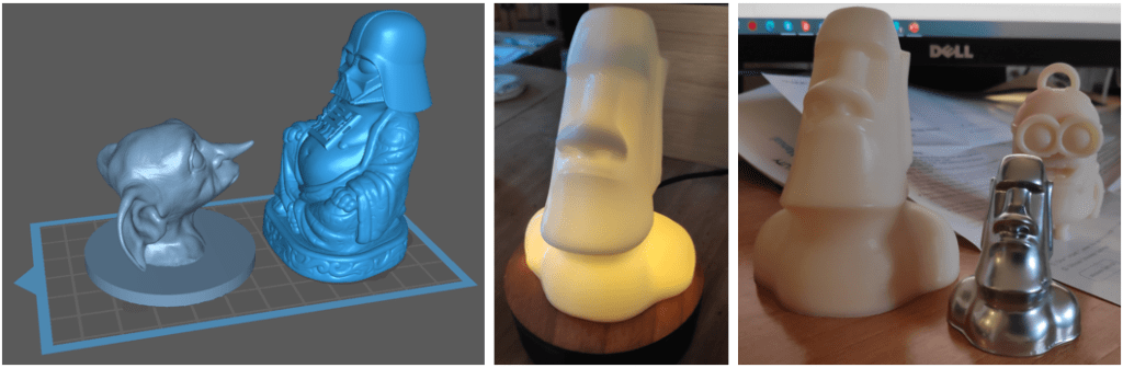 Darth Buddha, Easter Island men and a minion