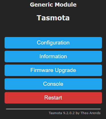 Tasmota setup