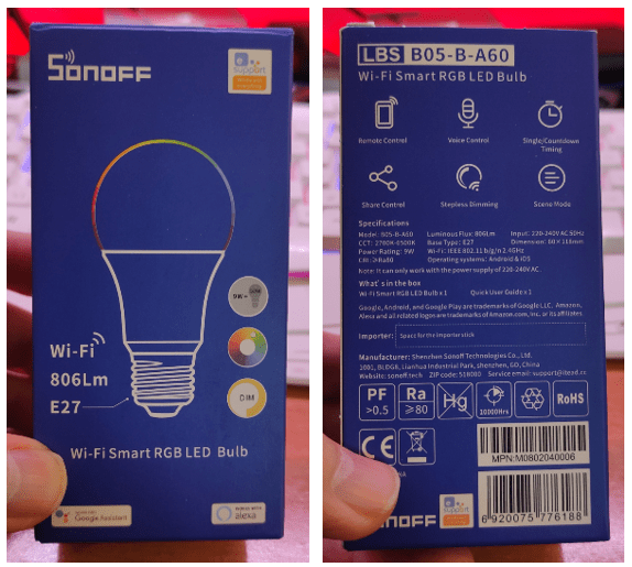 Sonoff B05 RGB Lamp