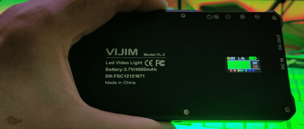 Playing with my new very bright pocket studio light - the Vijim VL-3