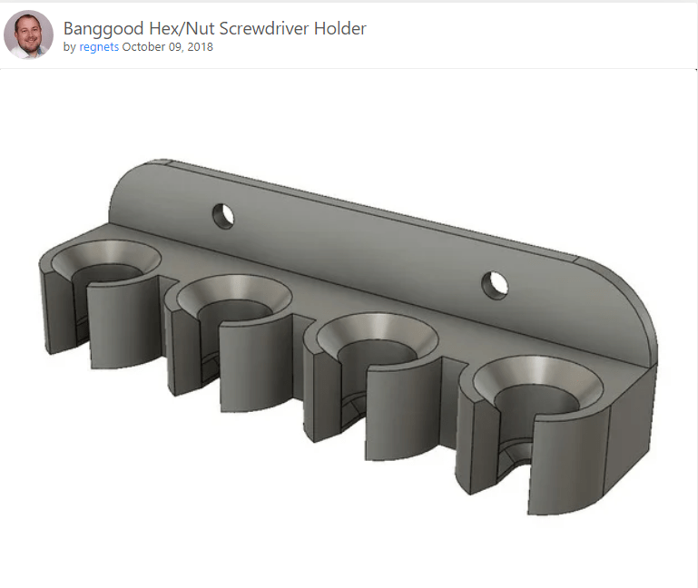 Tool holders printed on the Anycubic Mono printer