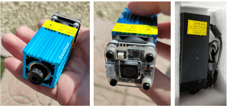 Eleksmaker laser and the power supply