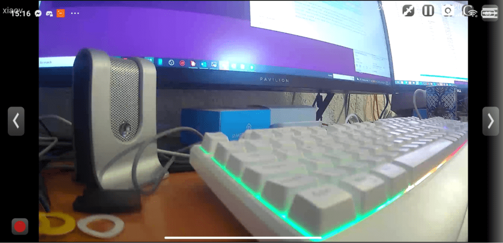 Xiaovv camera running in Android Onvifer