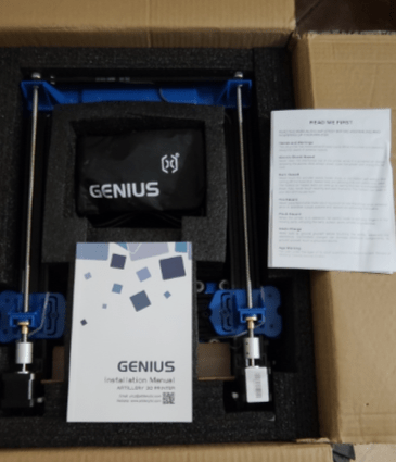 Genius packaging and manual front cover