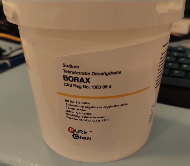Borax for laser engraving