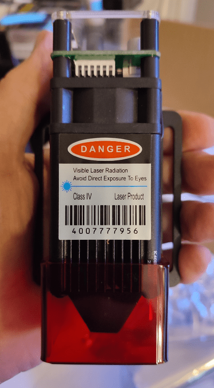 The 5.5w (output) laser which came with the Longer Ray 5 engraver - impressive-looking