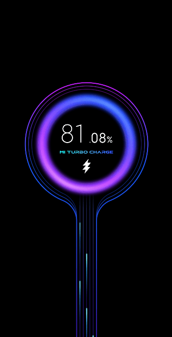 Poco X4 5G - fast charging screen message
