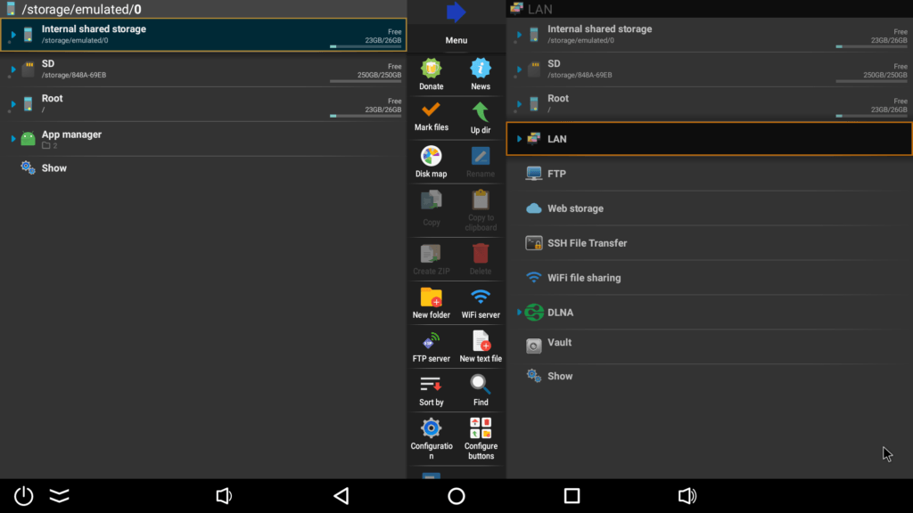 Tox3 TV box using X-Plore