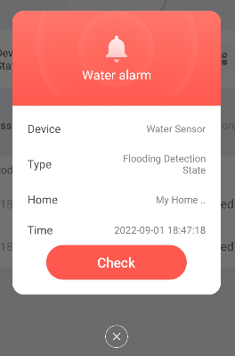 Water alarm