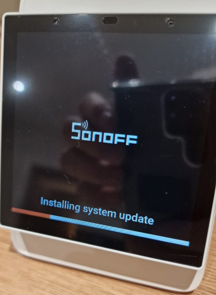 Successful NSPanel Pro WHITE upgrade