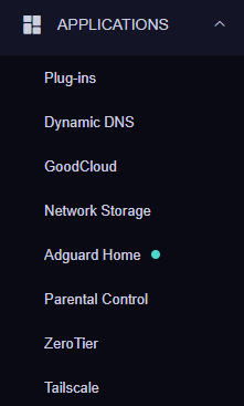 GL-iNET FLINT router built-in APPs from Firmware v4.2 onwards