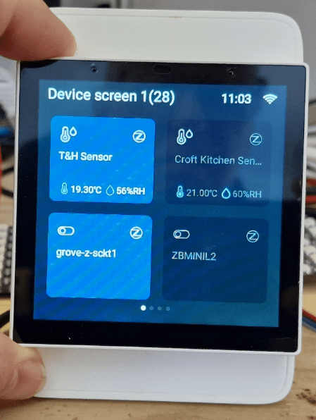 T&H Sensor from Sonoff added to NSPanel Pro.