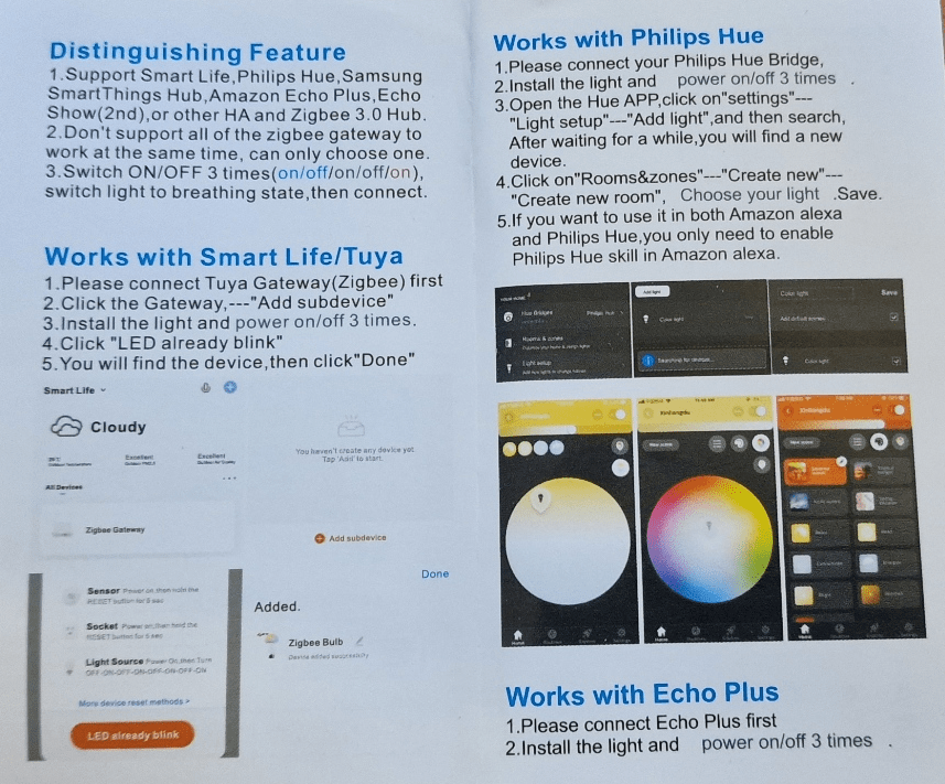 AliExpress-sourced Zigbee-2-MQTT-compatible 15w lamp