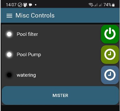 Node-Red Dashboard on the smartphone