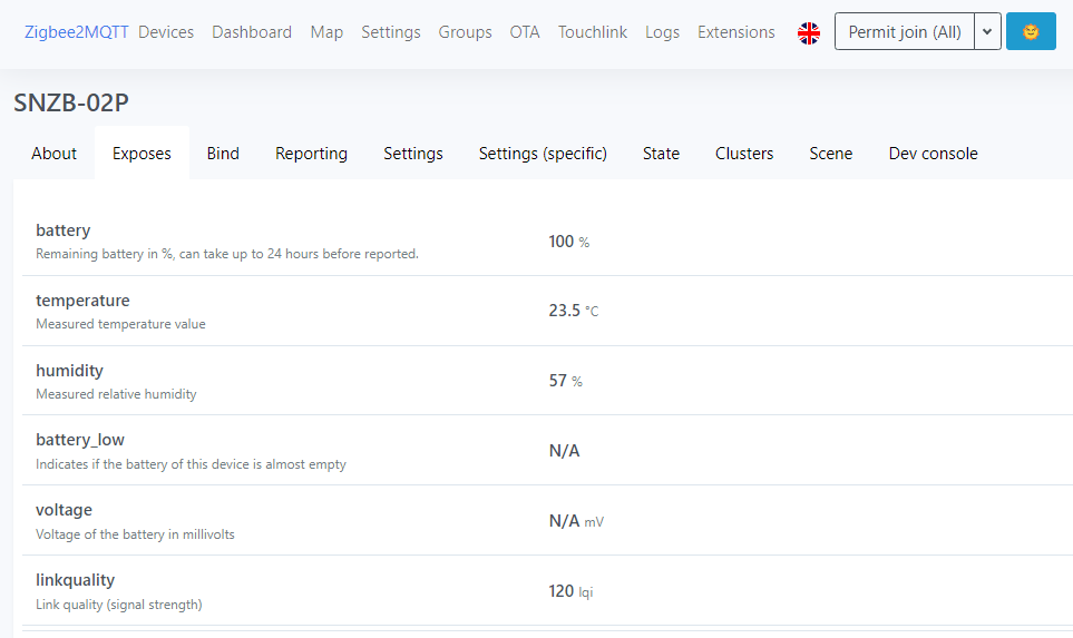 SNZP-02P on Zigbee2MQTT