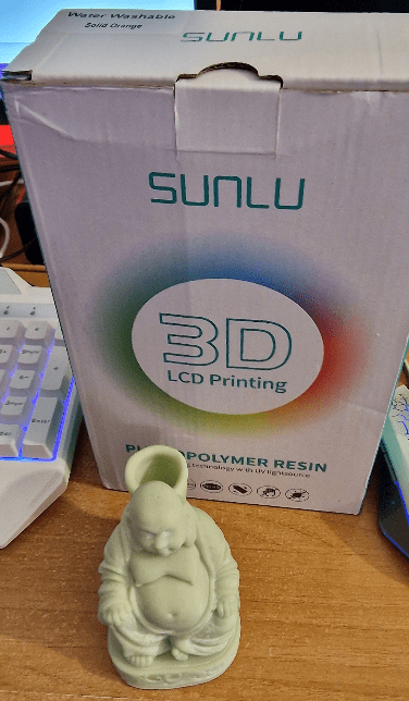 Buddha using Sunlu water-washable resin