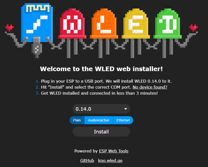 WLED INSTALLER