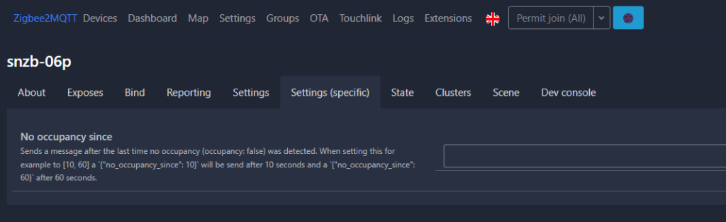 Sonoff SNZB-06P using newly-updated zigbee2MQTT