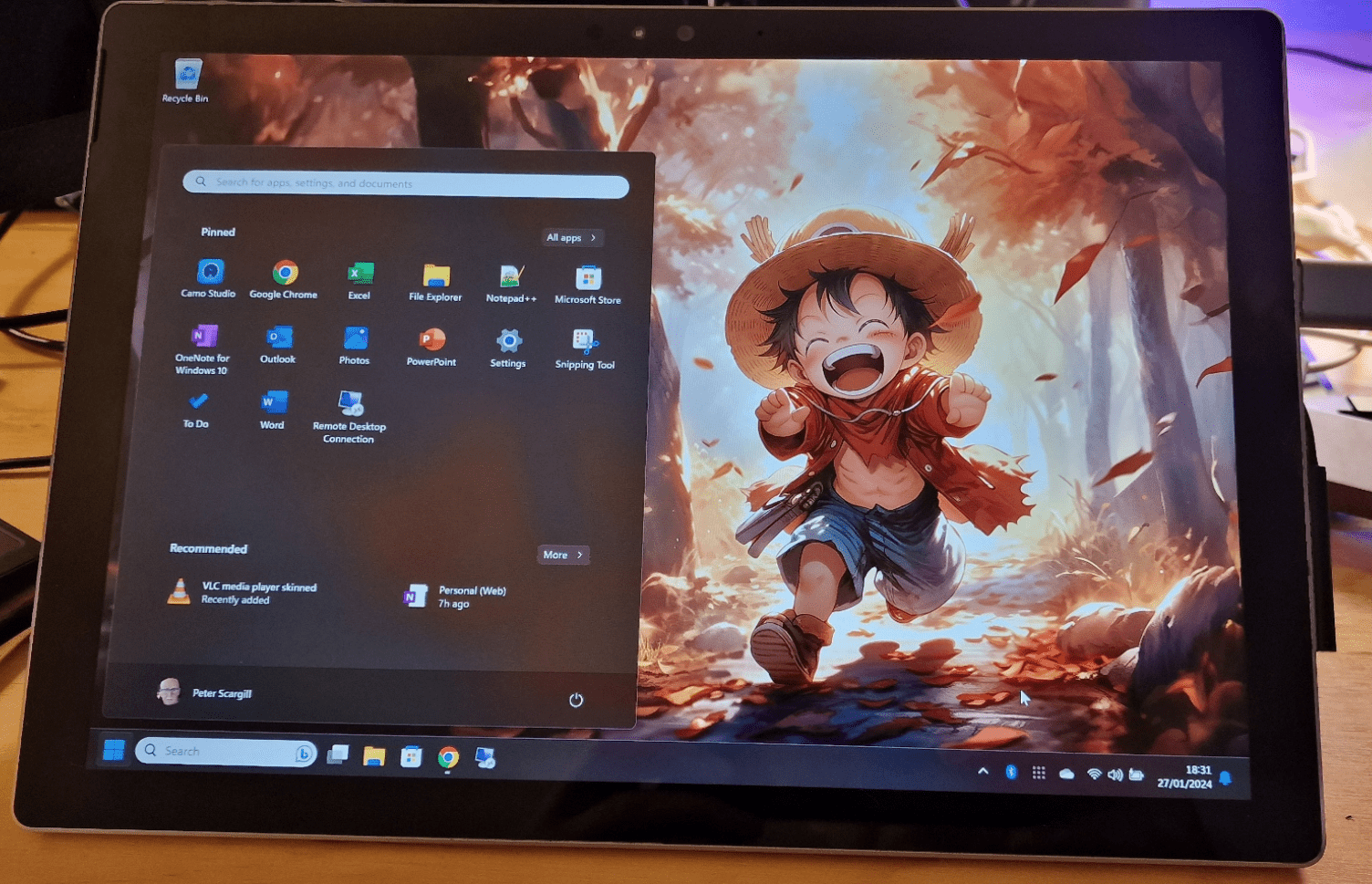 Surface Pro 4 running Windows 11