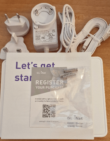 GL-iNet "Lets get started"