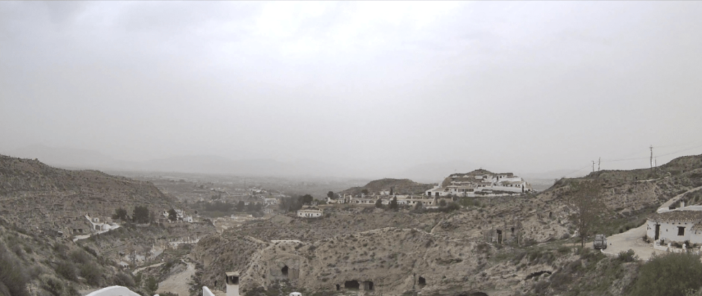 Grim morning in Galera but the Reolink Argos Track is holding out