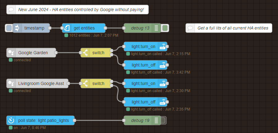 Google Home voice in HA via Node-Red