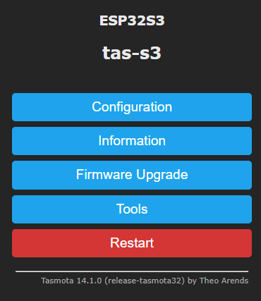ESP32S3 Tasmota