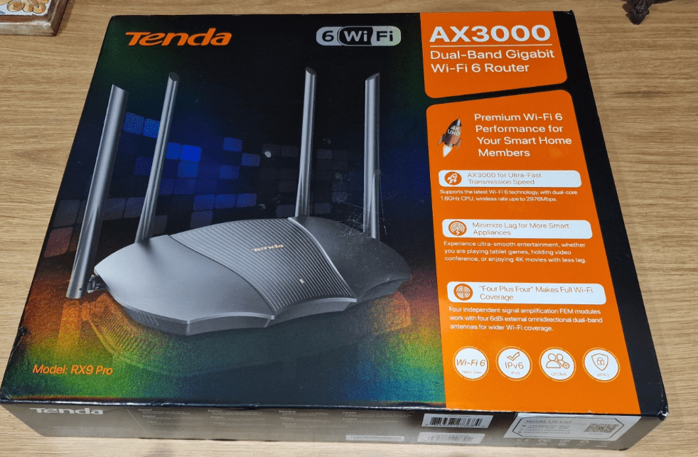 Tenda WiFi 6 AX3000 Dual Band WiFi Router