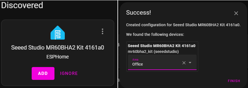 MR60BHA2 mmWave Sensor with XIAO ESP32C6
