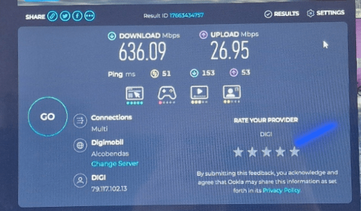 speedtest.net on my PC