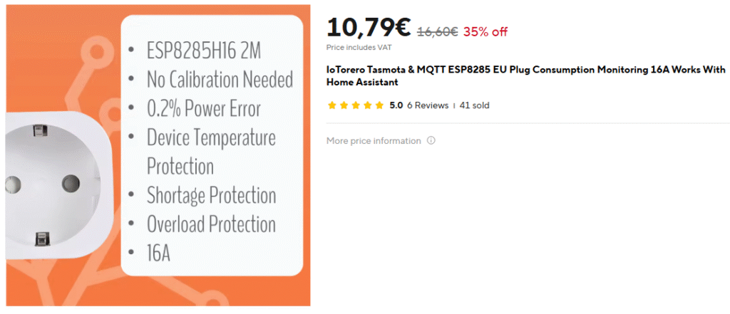 Tasmota-powered Smartplug