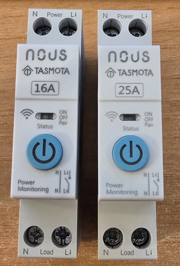 Nous Tasmota Din Rail switches