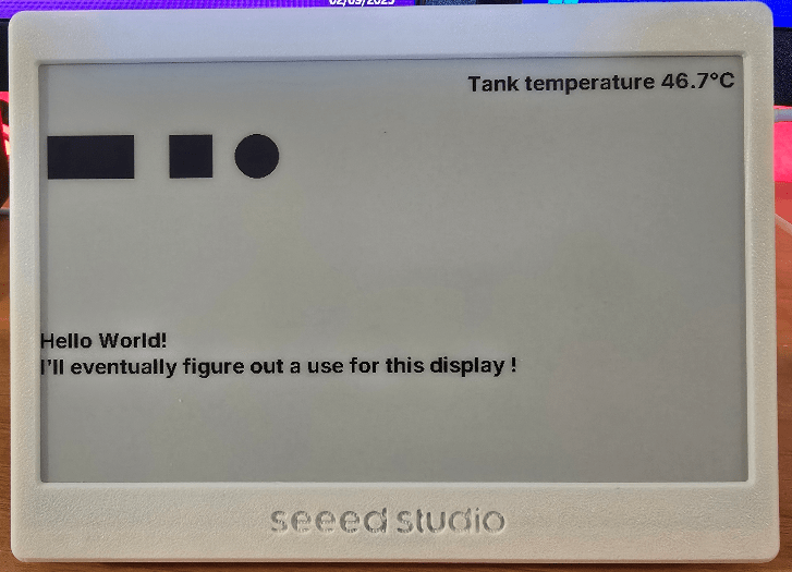 Seeed 7.5" ePaper display