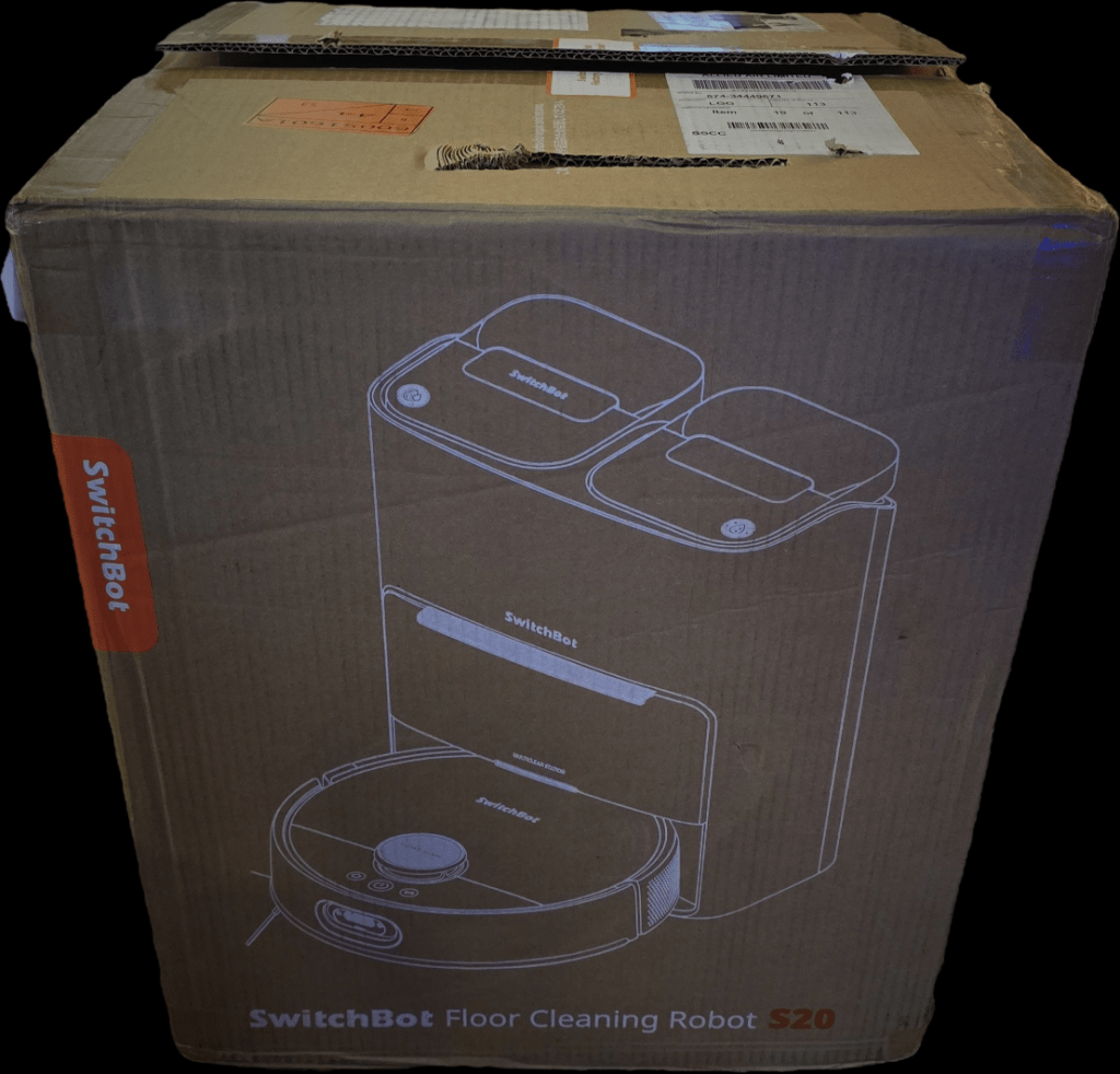 Switchbot S20 Smart Vacuum packaging