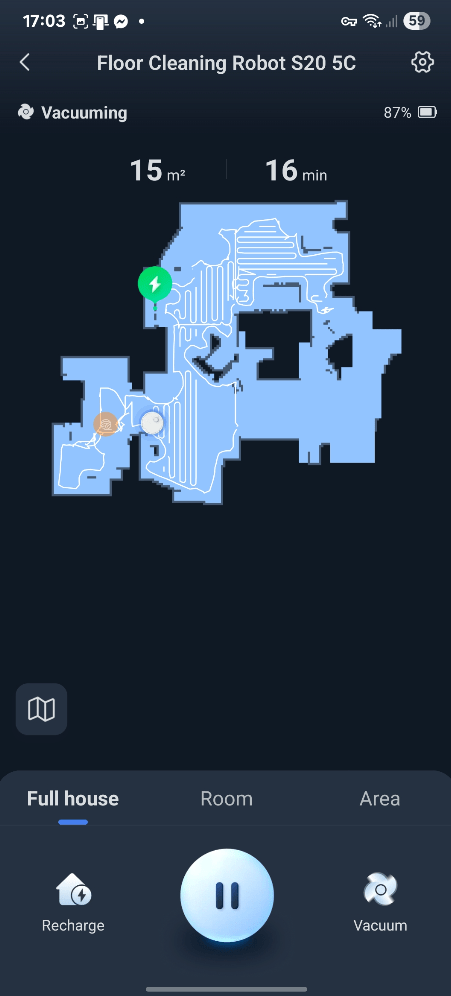 Switchbot S20 Smart Vacuum initial map