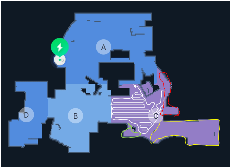 Switchbot S20 Smart Vacuum areas explained