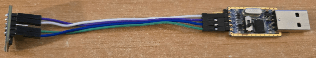 FTDI and LD2410C connected