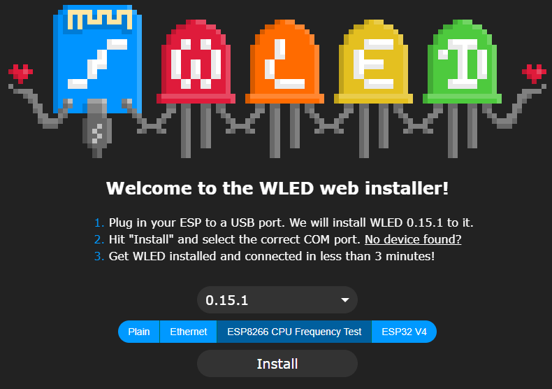 Online WLED Installer