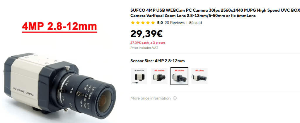 Cheap AliExpress zoom camera