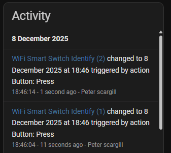 Sonoff Mini-Duo (WiFi) using Matter