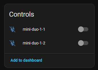 Sonoff Mini-Duo (WiFi) using Matter
