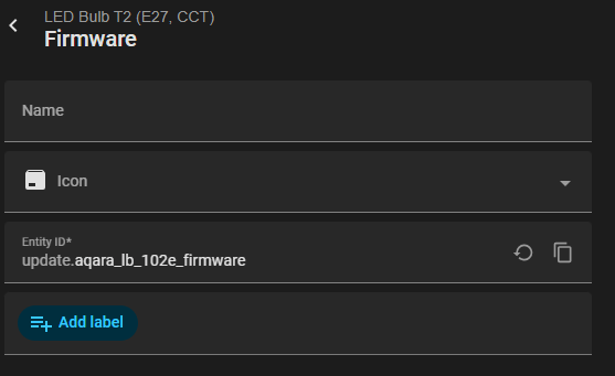 Aqara LB-102E in Home Assistant
